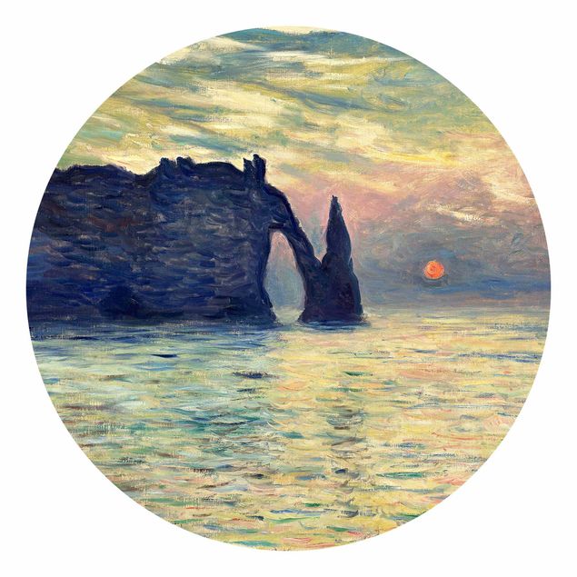 Monet Bilder Claude Monet - Felsen Sonnenuntergang