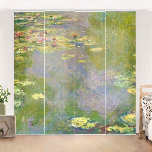 Schiebegardinen Kunstdrucke Claude Monet - Grüne Seerosen