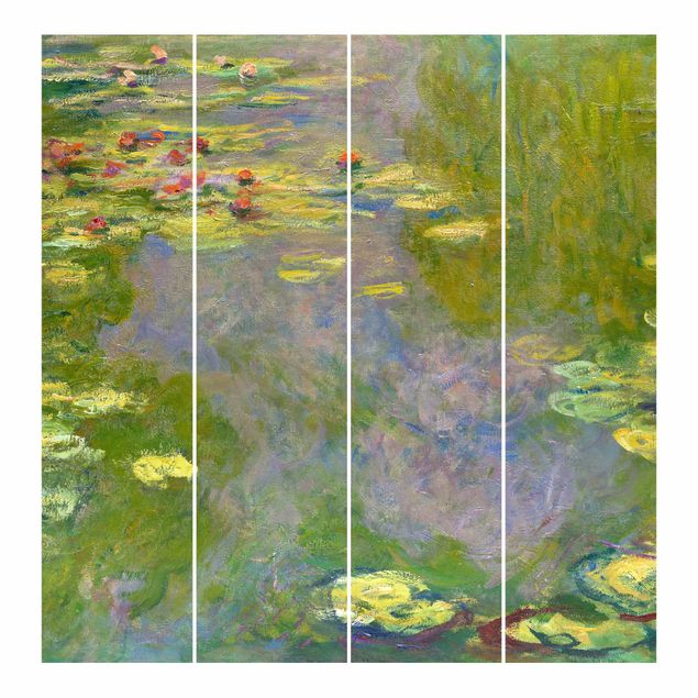 Flächenvorhang Claude Monet - Grüne Seerosen