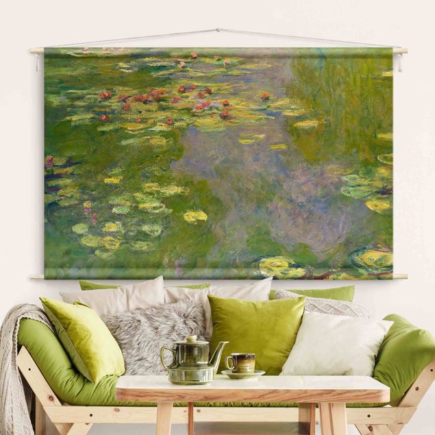 Wandbehang modern Claude Monet - Grüne Seerosen