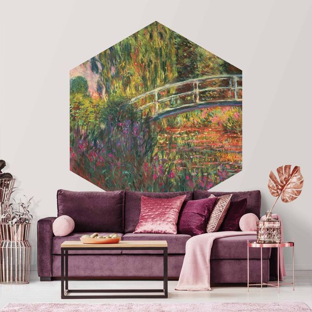 Design Tapeten Claude Monet - Japanische Brücke im Garten von Giverny