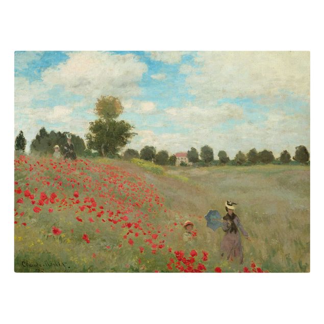 Leinwandbilder Claude Monet - Mohnfeld bei Argenteuil