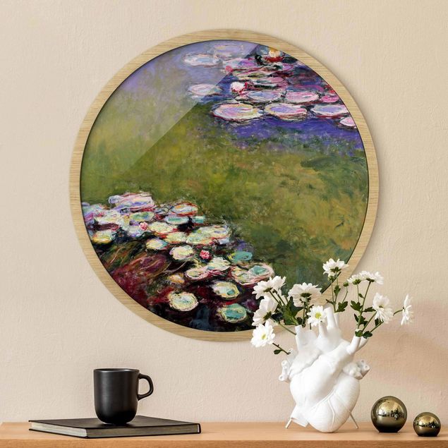 Runde Wandbilder Claude Monet - Seerosen