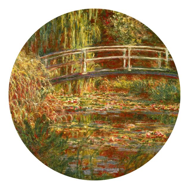 Monet Bilder Claude Monet - Seerosenteich und japanische Brücke (Harmonie in rosa)