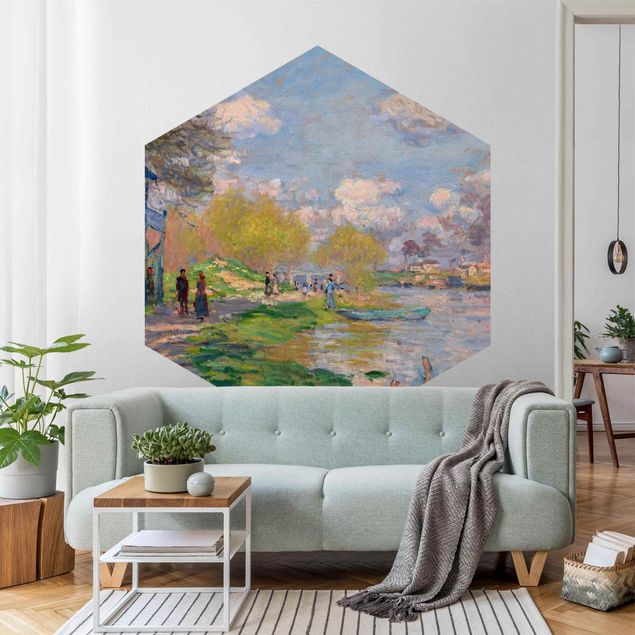 Tapete Hexagon Claude Monet - Seine