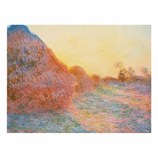 schöne Leinwandbilder Claude Monet - Strohschober