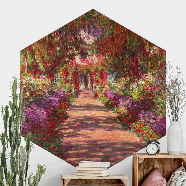 Tapete Baum Claude Monet - Weg in Monets Garten in Giverny