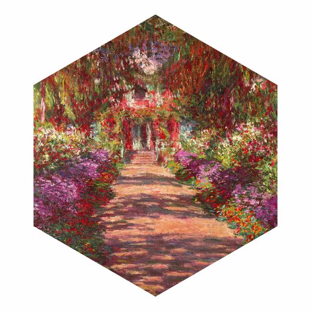 Tapeten Vlies Claude Monet - Weg in Monets Garten in Giverny