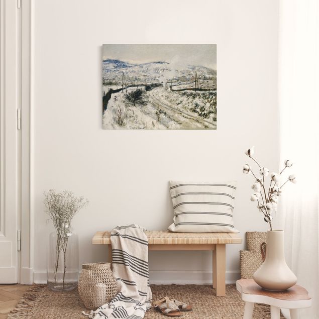 Monet Bilder Claude Monet - Zug im Schnee
