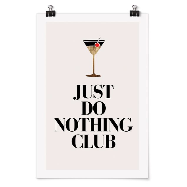Kubistika Poster Cocktail - Just do nothing club