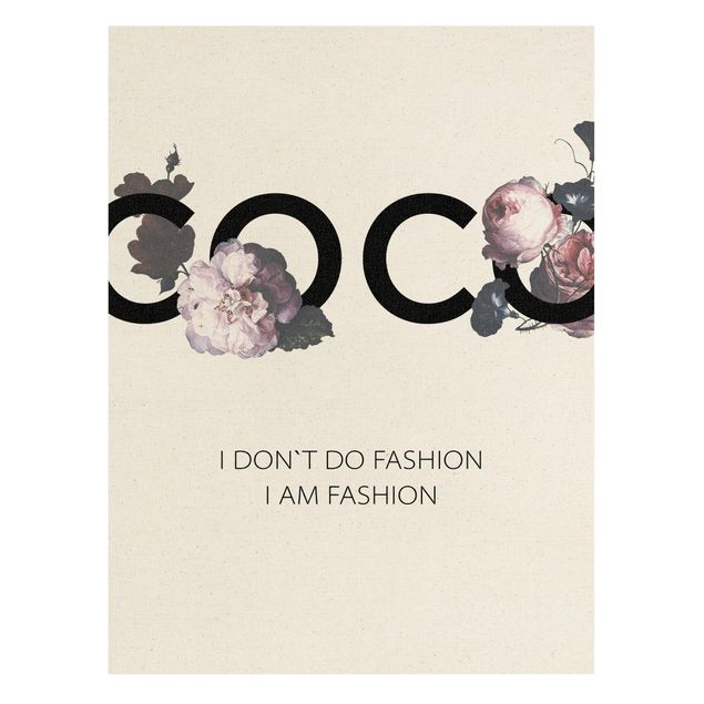 Leinwandbilder kaufen COCO - I don´t do fashion Rosen