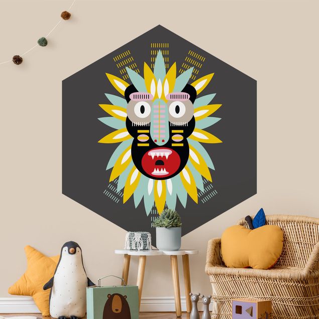 Monika Strigel Poster Collage Ethno Maske - King Kong