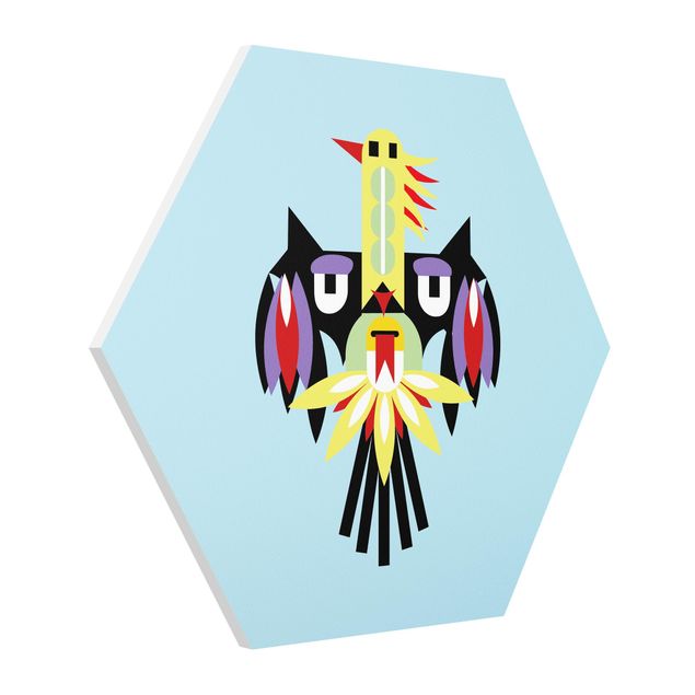 Hexagon-Forexbild - Collage Ethno Monster - Flügel