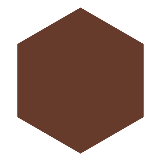 Hexagon Mustertapete selbstklebend - Colour Chocolate