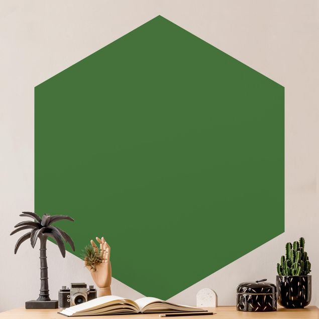Hexagon Tapete Colour Dark Green