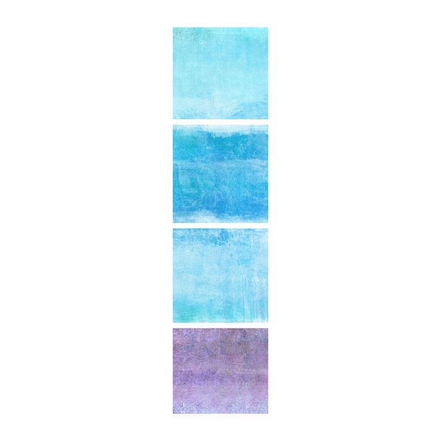 Schiebegardinen Abstrakt Colour Harmony Blue