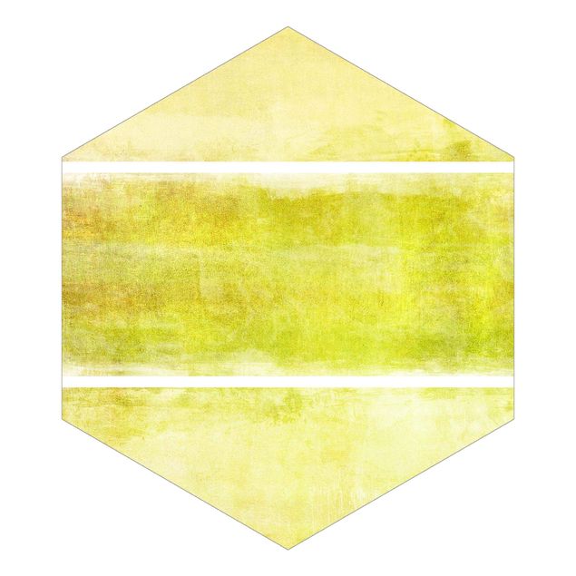 Hexagon Mustertapete selbstklebend - Colour Harmony Yellow