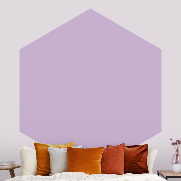 Hexagon Tapete Colour Lavender