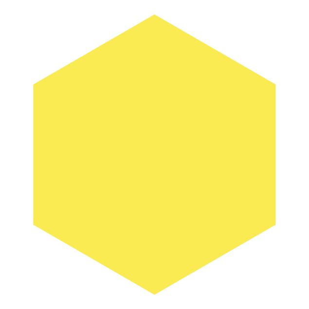 Hexagon Mustertapete selbstklebend - Colour Lemon Yellow