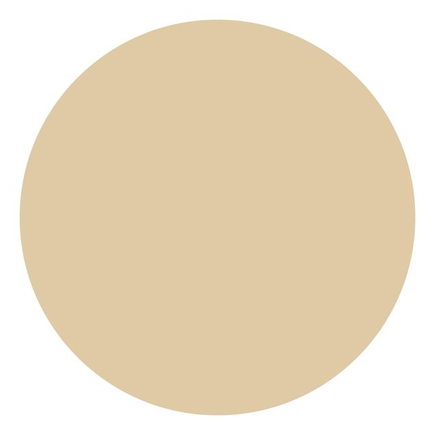 Runde Tapete selbstklebend - Colour Light Brown