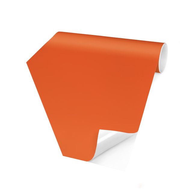 Hexagon Mustertapete selbstklebend - Colour Orange