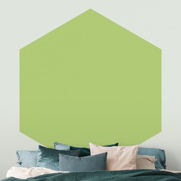 Hexagon Tapete Colour Spring Green