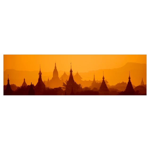 Motiv Küchenrückwand Tempelstadt in Myanmar