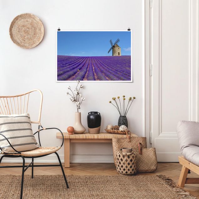 Moderne Poster Lavendelduft in der Provence