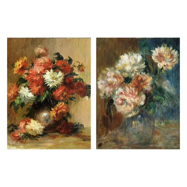 Leinwandbilder Auguste Renoir - Blumenvasen