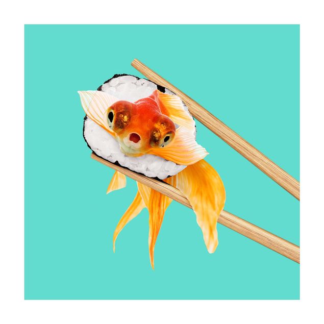 grosser Teppich Sushi mit Goldfisch