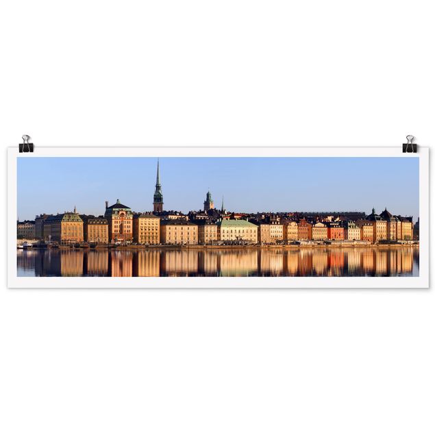 Wandbilder Stockholm Skyline