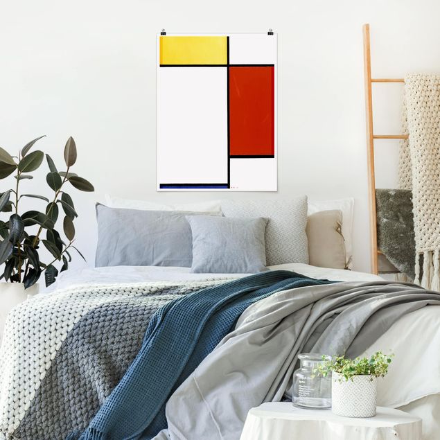 Poster abstrakte Kunst Piet Mondrian - Komposition I