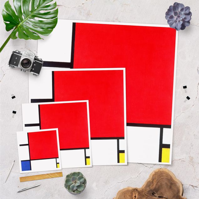 Poster kaufen Piet Mondrian - Komposition Rot Blau Gelb