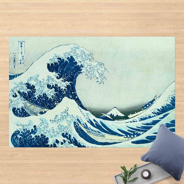 Teppich Balkon Katsushika Hokusai - Die grosse Welle von Kanagawa