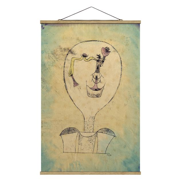 Stoffbilder mit Posterleisten Paul Klee - Die Knospe