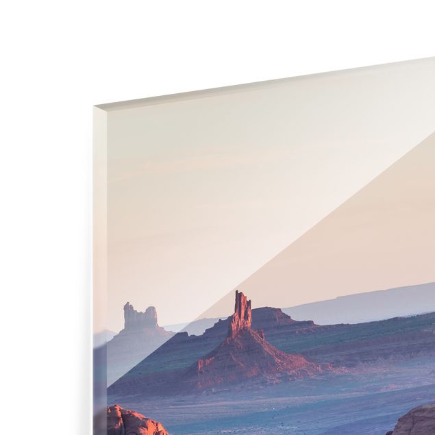 Spritzschutz - Sonnenaufgang in Arizona - Quadrat 1:1