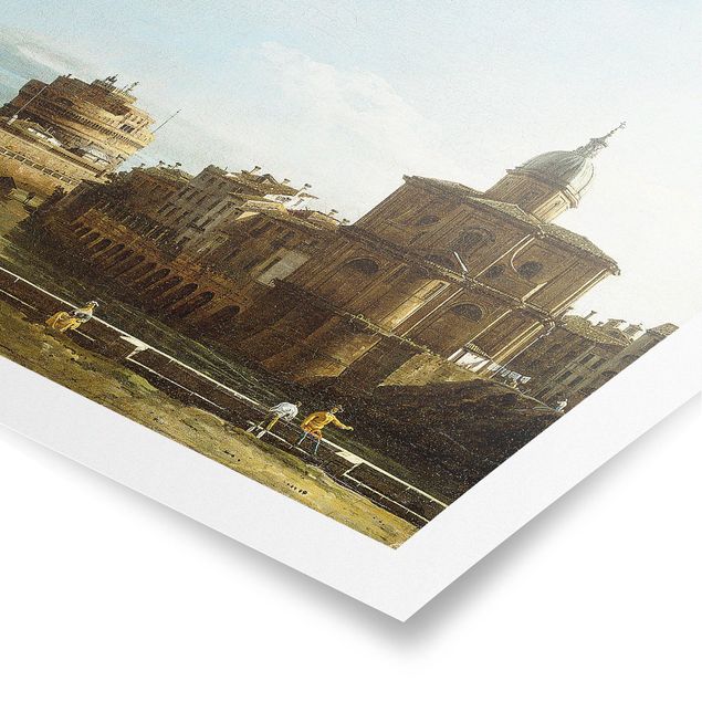 Poster kaufen Bernardo Bellotto - Ansicht Roms am Ufer