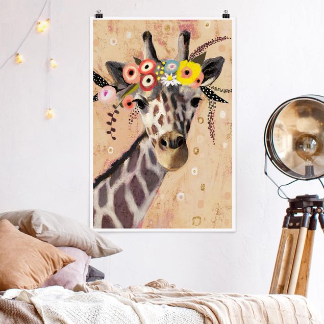XXL Poster Klimt Giraffe