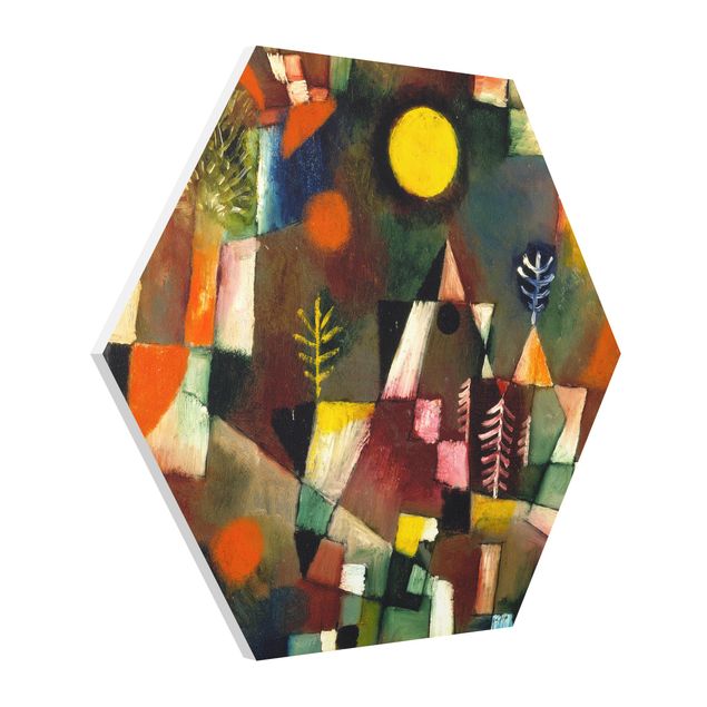 Hexagon-Bilder Paul Klee - Der Vollmond