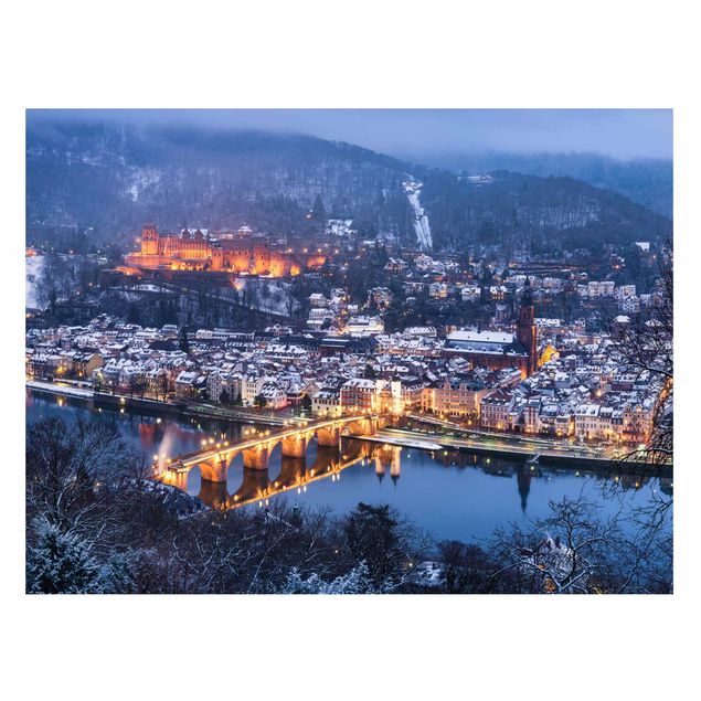 Magnettafel - Winterliches Heidelberg - Querfromat 4:3