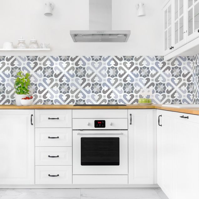 Wandpaneele Küche Geometrische Fliesen - Luft