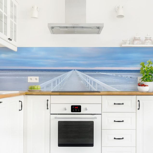 Wandpaneele Küche Brücke in Schweden