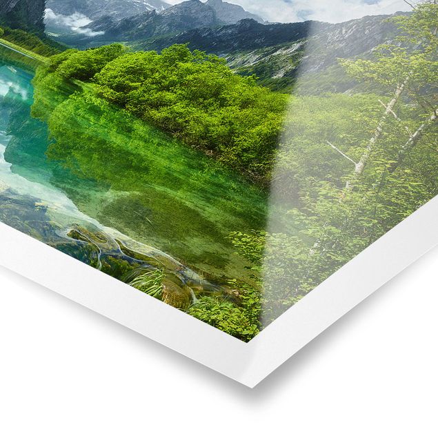 schöne Bilder Bergsee mit Spiegelung