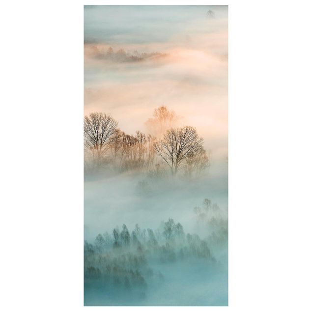 Raumteiler - Nebel bei Sonnenaufgang - 250x120cm