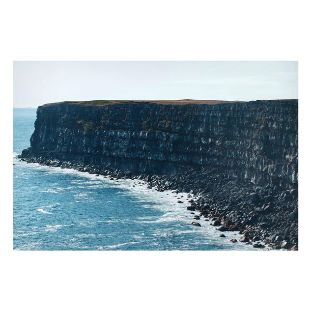 Magnettafel - Felsige Klippen auf Island - Hochformat 3:2