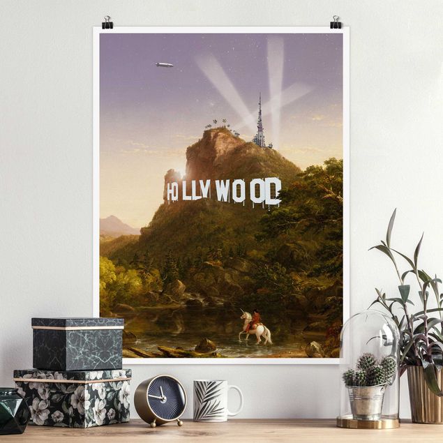 Poster Berge Gemälde Hollywood