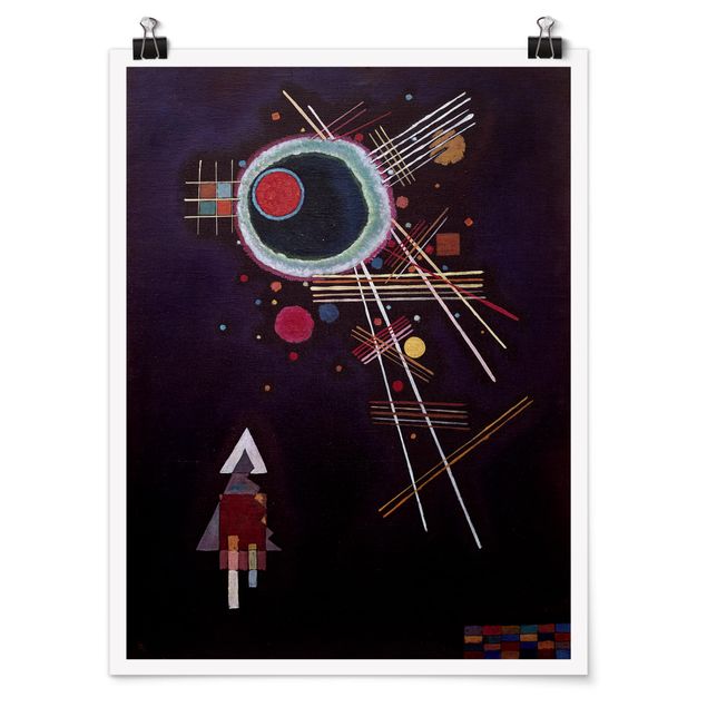 Moderne Poster Wassily Kandinsky - Strahlenlinien