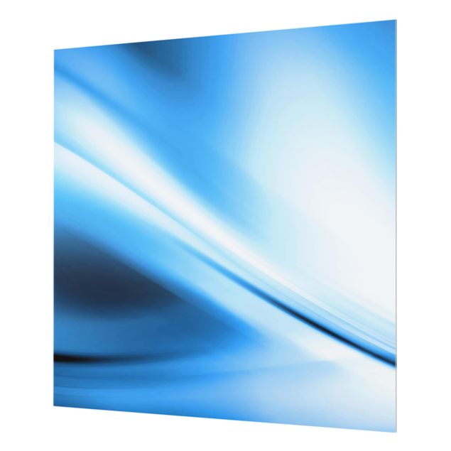 Glas Spritzschutz - Deep Blue Heaven - Quadrat - 1:1