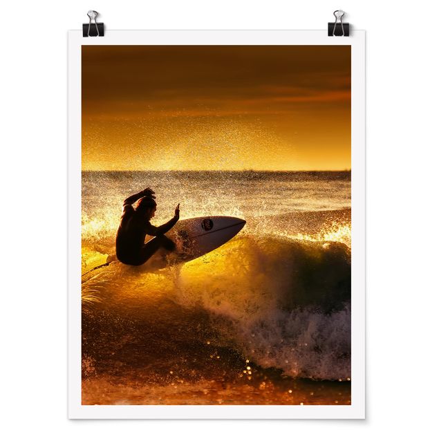 Poster - Sun, Fun and Surf - Hochformat 3:4