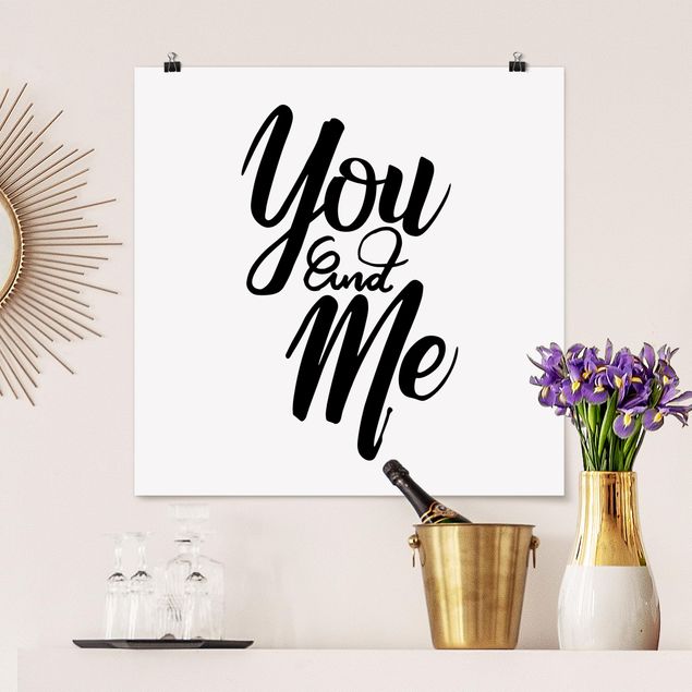 Poster - You and Me - Quadrat 1:1